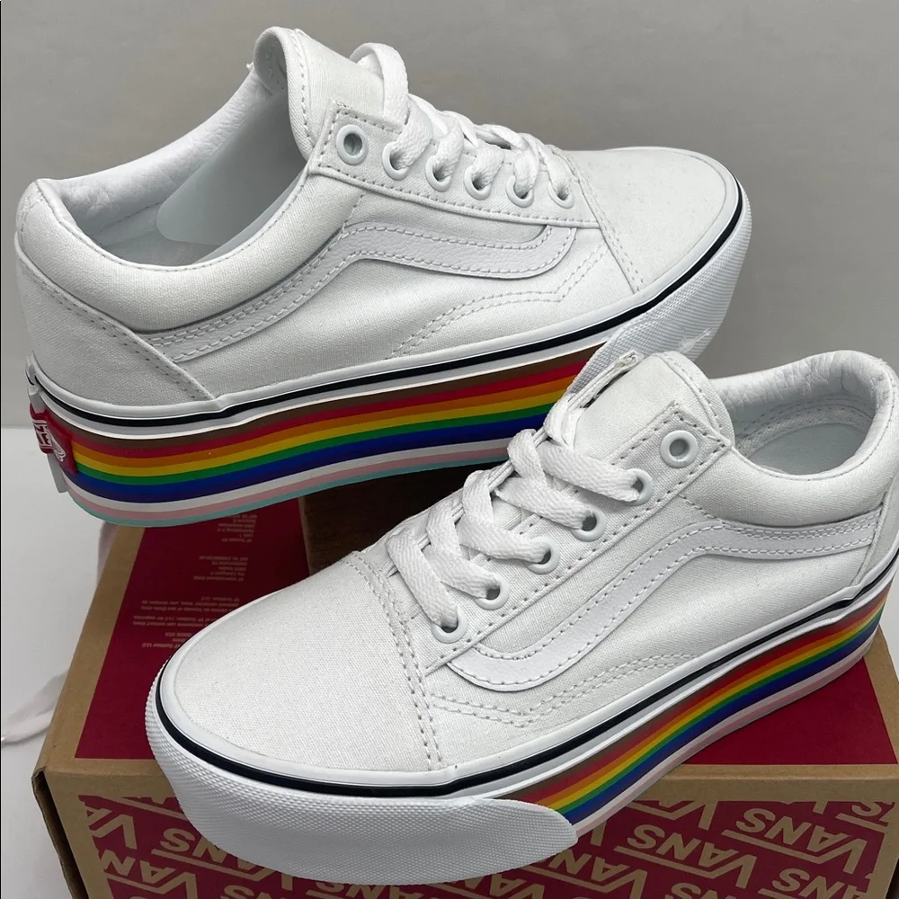 Vans vibrant rainbow